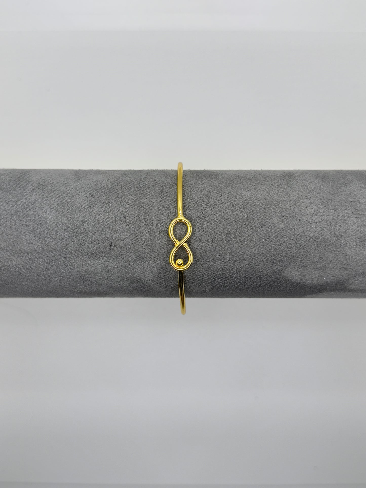 Gold Infinity Symbol Bangle Bracelet