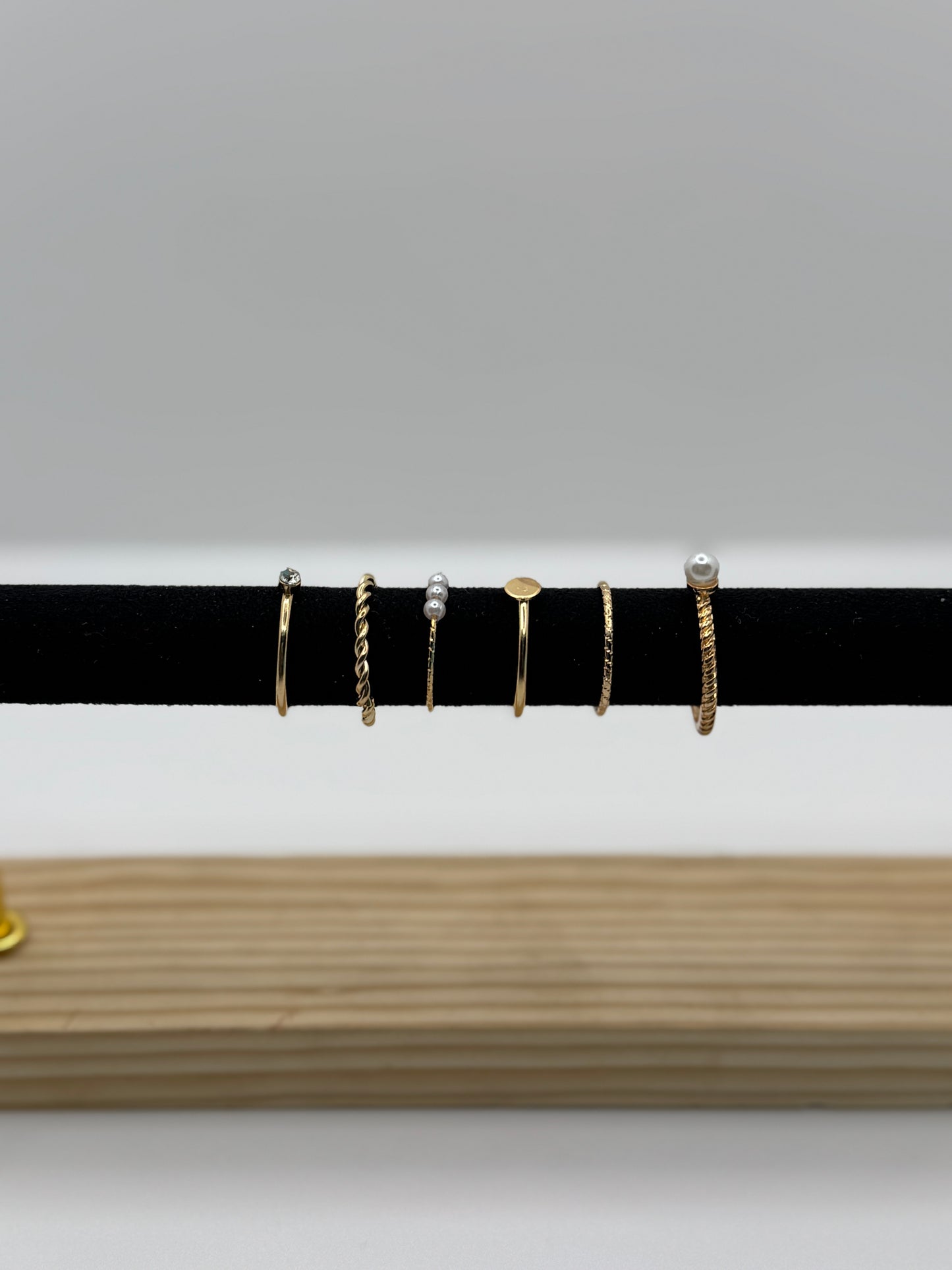 Anti Tarnish Rings Stack Of 6