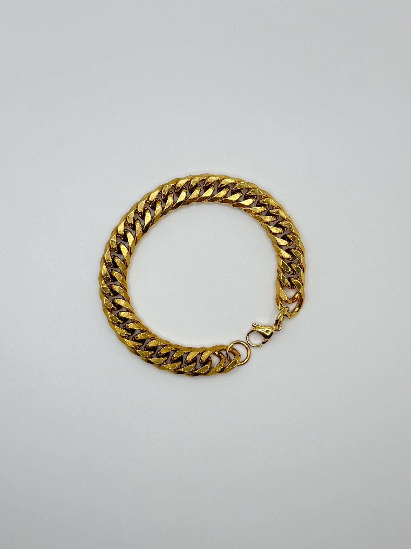 Men's Chunky Gold Cuban Link Chain Bracelet