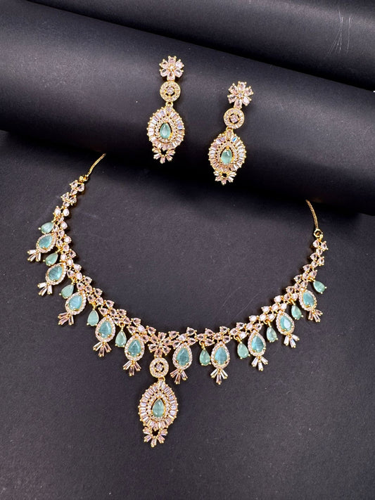 Antique finish AD necklace set