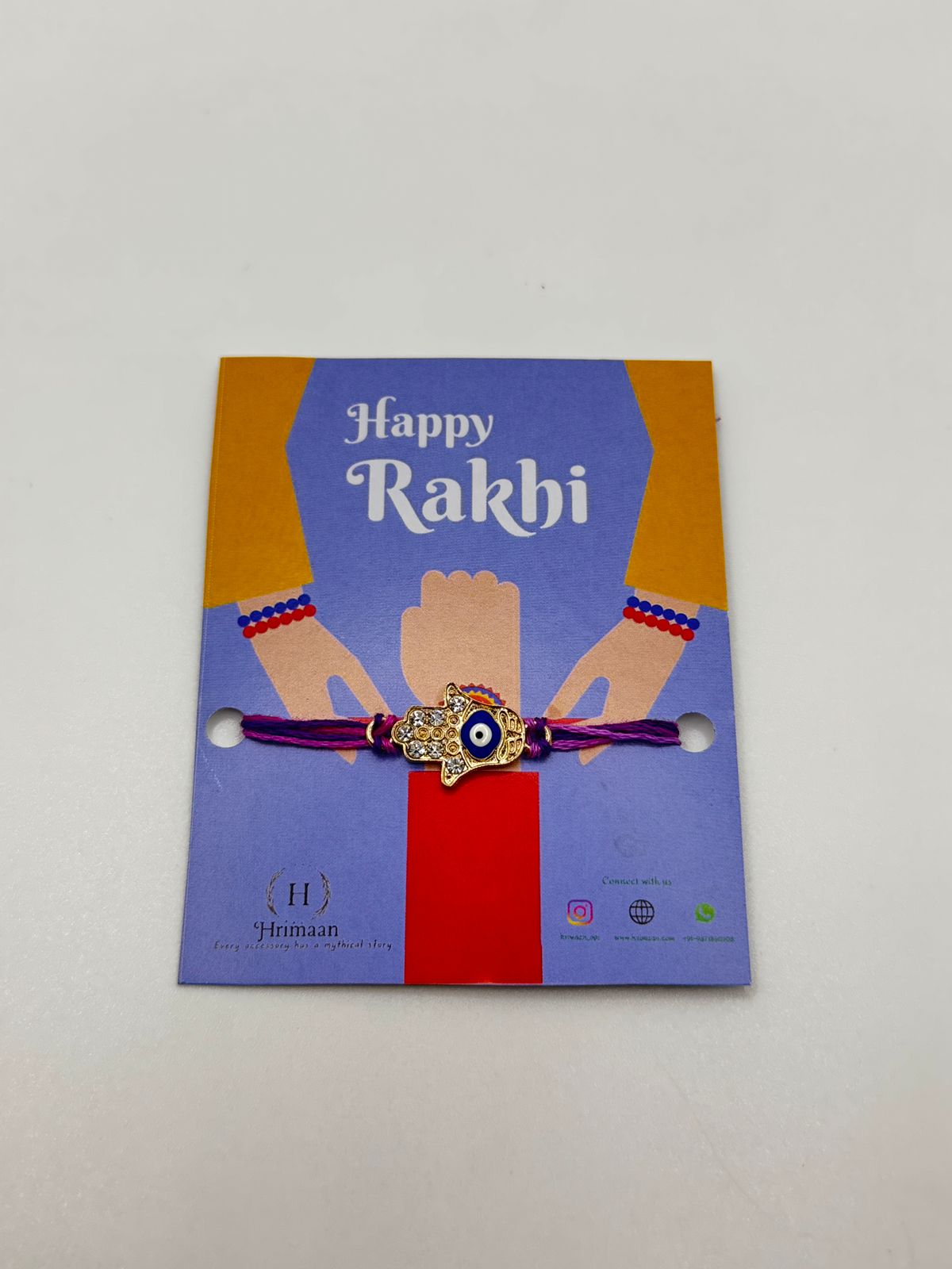Evil eye hand rakhi