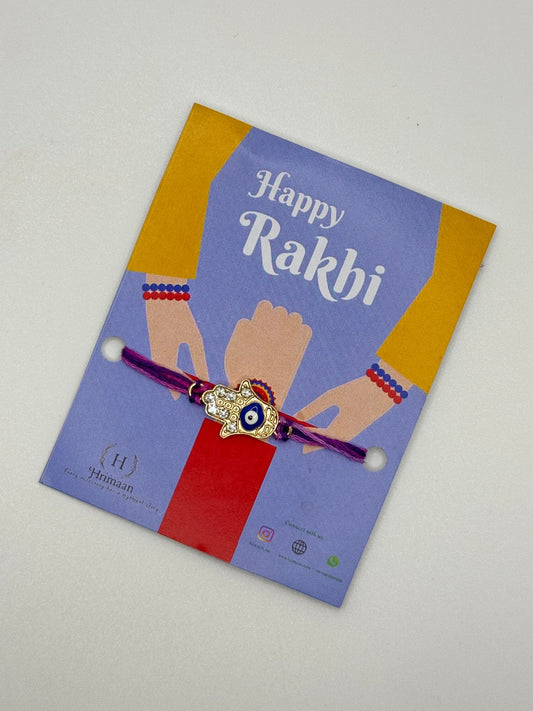 Evil eye hand rakhi